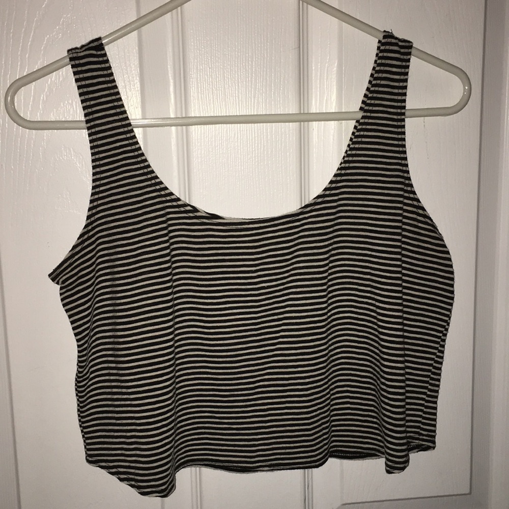 Black & White striped cropped top from Pac Sun